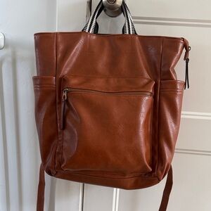 Threshold Brown Leather Backpack
